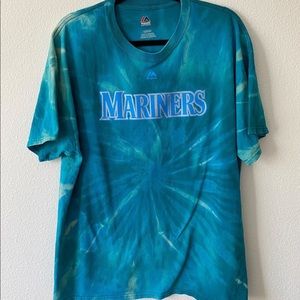 Custom Tie-Dye Seattle Mariners Tee “Big Maple #55